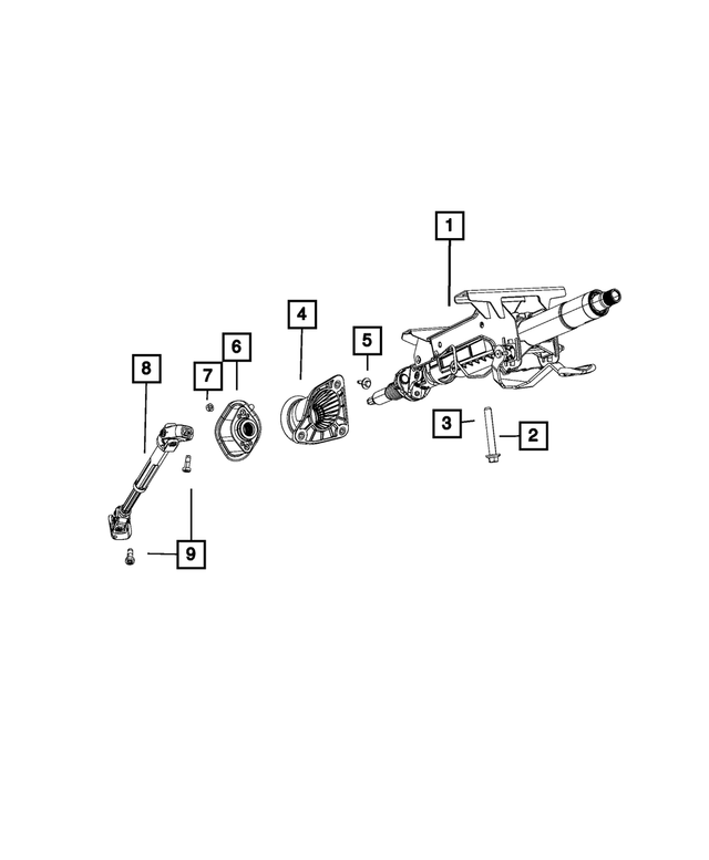 6510677AA - Steering: Hex Flange Head Screw for Mopar Image image