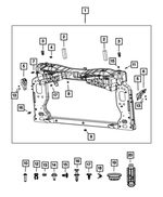 68378487AA - Cooling: Plastic Nut for Dodge: Dart | Jeep: Cherokee Image