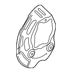 51756B1300 - Brakes: Splash Shield for Hyundai Image