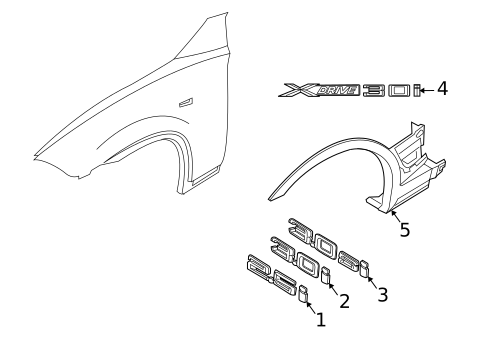 Exterior Trim - Fender for 2010 BMW X3 #0