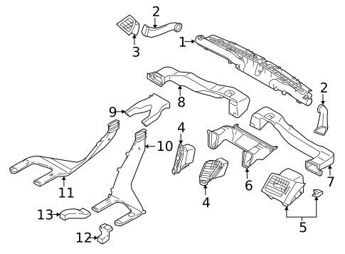 Ducts for 2011 Subaru Legacy #0