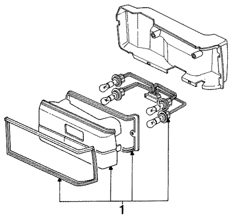 Tail Lamps for 1984 Isuzu I-Mark #0