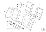 52107065878 - Seats: Cover Strip, Rear for BMW Image