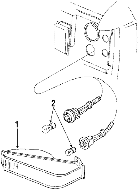Park Lamps for 1991 Ford Ranger #0