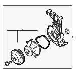9A110603809 - Cooling System: Water Pump Assembly for Porsche: 911, Boxster, Cayman Image