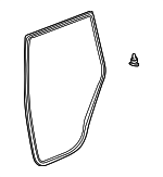 6787142010 - Body: Weatherstrip for Toyota Image