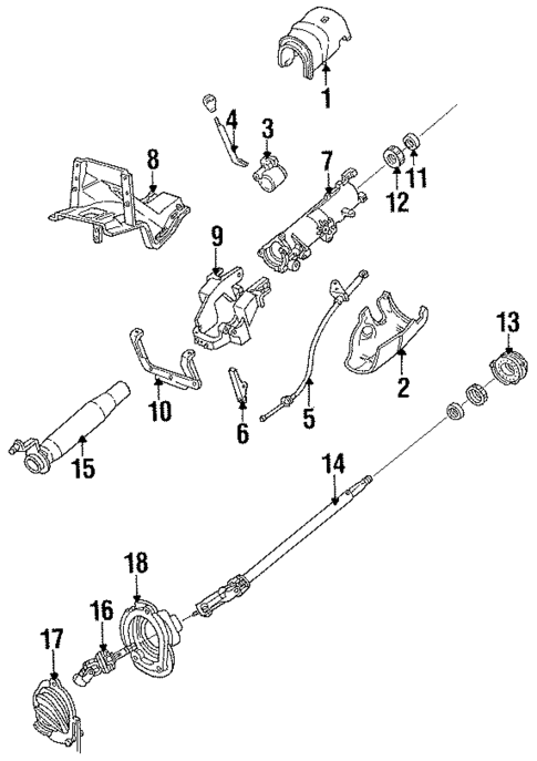 Shaft & Internal Components for 1991 Ford Taurus #0