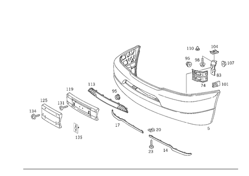 Front Bumper for 2002 Mercedes-Benz ML55 AMG #0