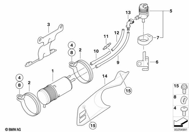 16132345095 - Fuel Supply: Activated Charcoal Filter -  for BMW-Motorrad Image