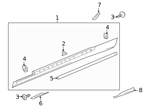 Exterior Trim - Pillars for 2014 Chevrolet Camaro #0