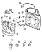 4894348AE - : Front Door Molding, Right for Chrysler: Pacifica Image