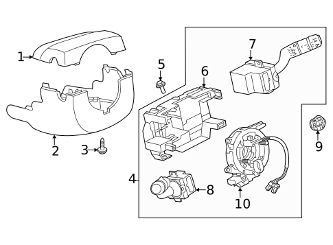 Shroud, Switches & Levers for 2023 Land Rover Discovery #1