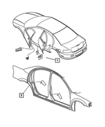 5056072AA - Labels: Child Protection Lock Label for Mopar Image