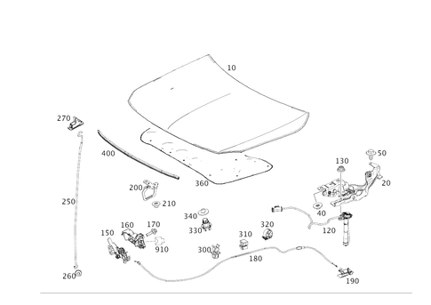 Engine Hood for 2020 Mercedes-Benz GLA250 #0