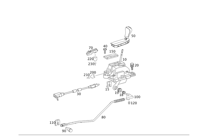 2112670200 - MB Automatic Transmission: Center Gearshift for Mercedes-Benz: CLS500, CLS55 AMG, CLS550, CLS63 AMG, E320, E500, E55 AMG Image image