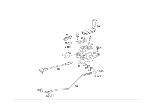 Floor Shift, Automatic Transmission for 2007 Mercedes-Benz CLS550 #0