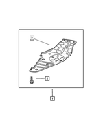 82204489 - Mopar Accessories - Component Parts: Skid - Transfer Case Plate Package for Mopar Image