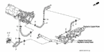 19514PAAA00 - Engine: HOSE A, BREATHER HEATER for Honda Image