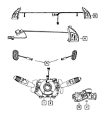 6BY91JXWAA - Electrical: Steering Column Control Module Clockspring Kit for Mopar Image