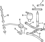 F8VZ18125BA - Suspension: Shock Absorber for Lincoln: Town Car Image