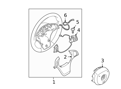 Steering Wheel & Trim for 2006 BMW X5 #1