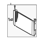 1604120354 - Cooling System: Radiator for Lexus: RX400h Image