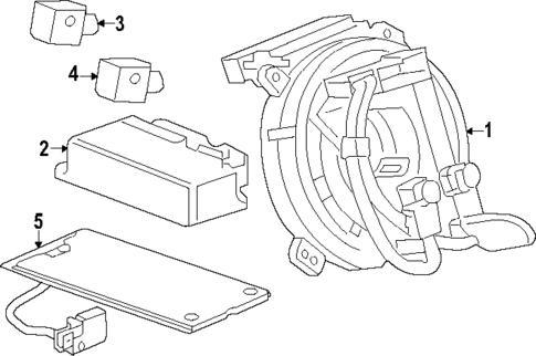 Air Bag Components for 2024 Chevrolet Silverado EV #1