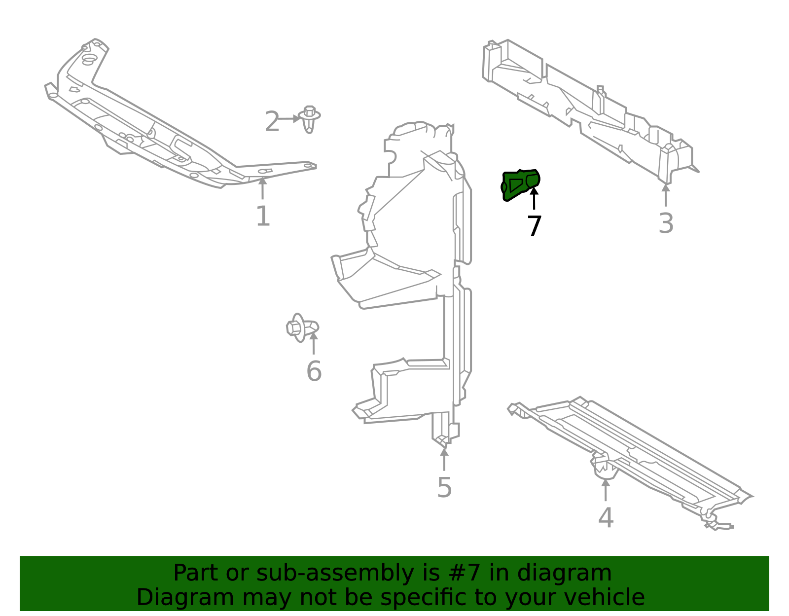 2020-2025 Toyota Highlander Guide Plate 16693-0P010 | Toyota Parts Express