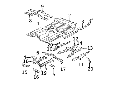 Floor & Rails for 2006 Chevrolet Tahoe #0