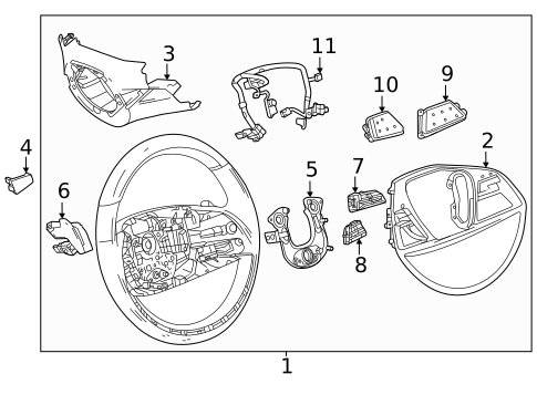 Steering Wheel for 2026 Cadillac VISTIQ #0