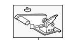 34409811241 - Brakes: Parking Brake Pedal Release Handle for Mini Image