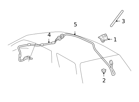 Antenna & Radio for 2004 Lexus RX330 #0