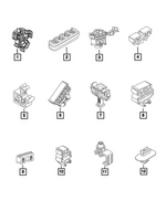 4779917AA - Brakes: Brake Line Clip for Fiat: 500X | Jeep: Compass, Renegade | Ram: ProMaster 1500, ProMaster 2500, ProMaster 3500, ProMaster City, ProMaster EV Image
