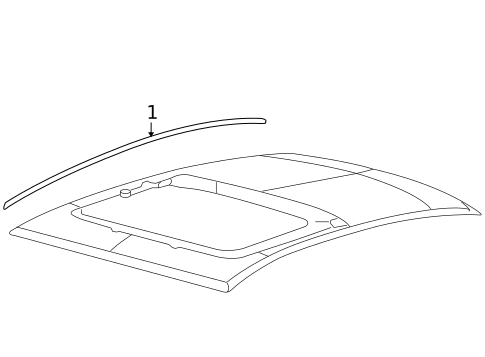 Exterior Trim - Roof for 2006 Ford Fusion #0