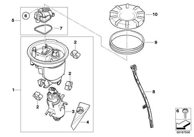 16147680369 - : Fuel Pump Assembly for BMW-Motorrad Image