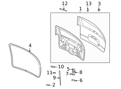 Gate & Hardware for 2006 Isuzu Ascender #0