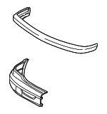 5GA48MSAAB - : Face Bar for Dodge: B1500, B2500, B3500, Ram 1500 Van, Ram 2500 Van, Ram 3500 Van Image