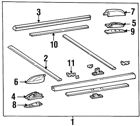 Luggage Carrier for 1999 Cadillac Escalade #0