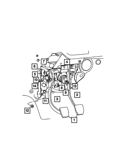 Clutch Pedals for 2004 Chrysler PT Cruiser #6