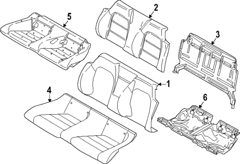 Rear Seat Components for 2024 Ford Mustang #0