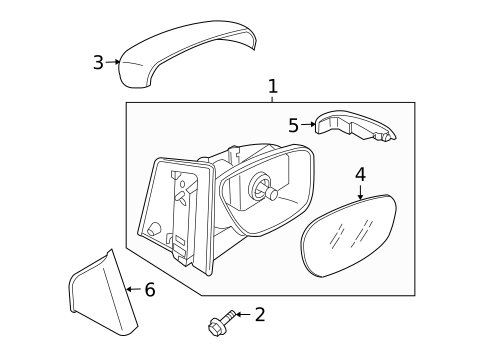 Outside Mirrors for 2013 Mazda CX-9 #0