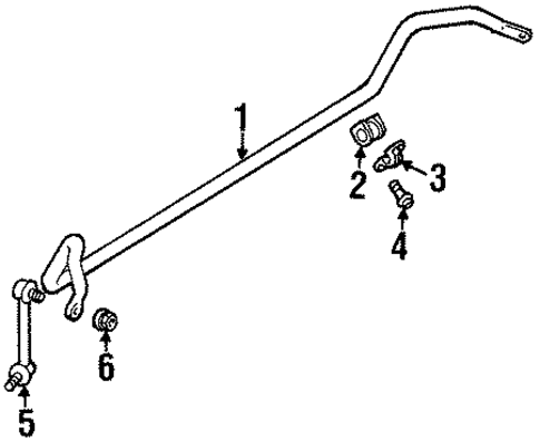 Stabilizer Bar & Components for 2001 Isuzu Rodeo Sport #2