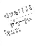 4338936 - Transfer Case Model 133 [DH6]: Transfer Case Oil Pump for Mopar Image