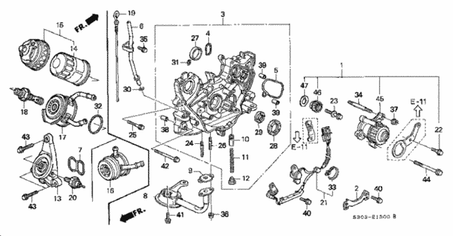 Oil Pump - Oil Strainer for 2000 Honda Prelude #0