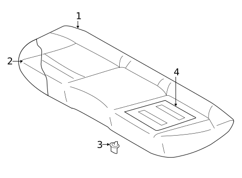 Rear Seat Components for 2019 Subaru Outback #1