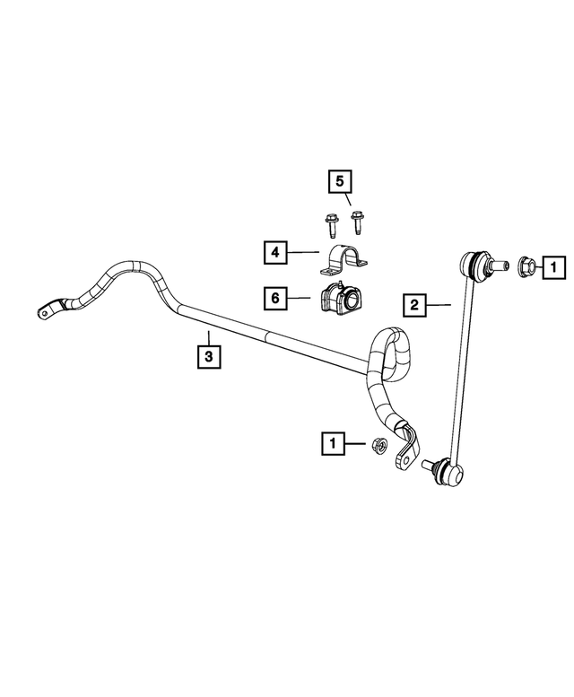 V5174185AC - Front Suspension: Stabilizer Bar Link Kit for Mopar Image image