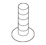 11547421 - Body: Side Reinforced Bolt for Buick: Enclave, Encore GX, Envision, Envista, Regal Sportback, Regal TourX | Cadillac: ATS, CT4, CT5, CT6, CTS, Escalade, Escalade ESV, ESCALADE IQ, LYRIQ, OPTIQ, XT4, XT5, XT6 | Chevrolet: Blazer, Blazer EV, Bolt EUV, Bolt EV, Camaro, Colorado, Corvette, Cruze, Equinox, Equinox EV, Malibu, Silverado 1500, Silverado 1500 LTD, Silverado 2500 HD, Silverado 3500 HD, Silverado EV, Suburban, Tahoe, Trailblazer, Traverse, Traverse Limited, Trax | GMC: Acadia, Canyon, Hummer EV Pickup, Hummer EV SUV, Sierra 1500, Sierra 1500 Limited, Sierra 2500 HD, Sierra 3500 HD, Sierra EV, Terrain, Yukon, Yukon XL | Oldsmobile: Intrigue | Pontiac: G6, Grand Am, Grand Prix | Saturn: Aura, Ion, Sky Image