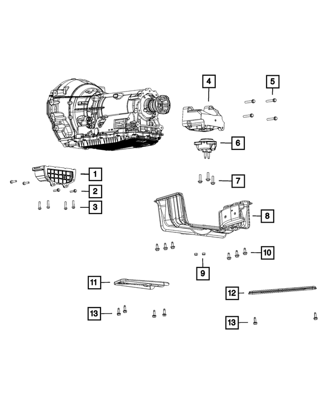 6511941AA - 8HP70; 8-Speed; Automatic Transmission: Hex Head Bolt And Coned Washer for Mopar Image image
