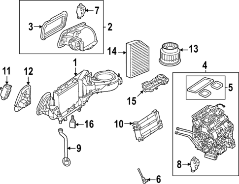 Blower Motor & Fan for 2022 Mercedes-Benz SL 55 AMG&reg; #0