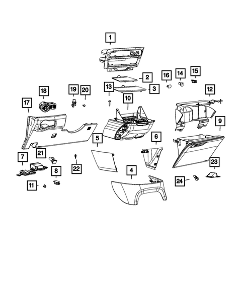 Instrument Panel for 2023 Chrysler Pacifica #1